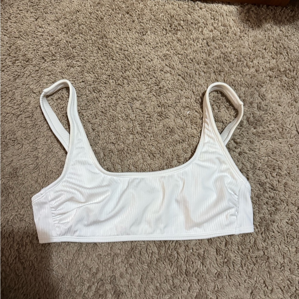 Wild Fable White Bandeau swim top